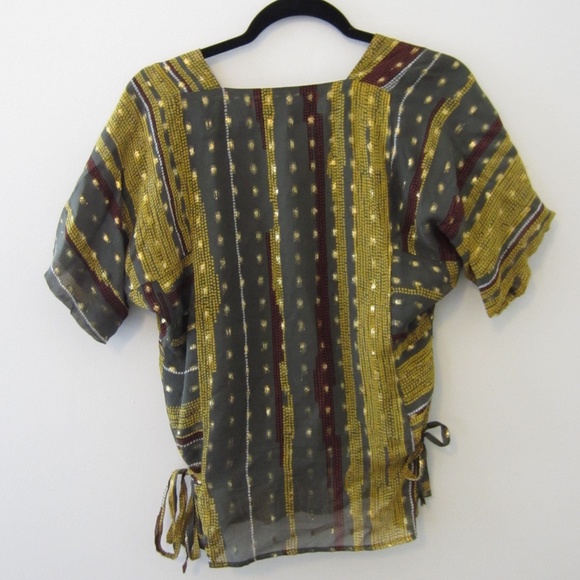 Common Thread Silk Textured Top/Size Small - Picture 8 of 11